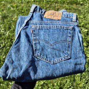 Levi's Blue 501 Button Fly Jeans